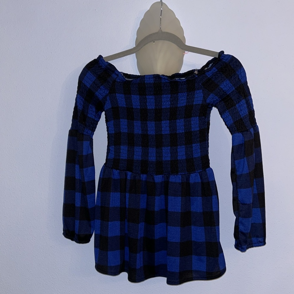 Rue 21 Women's Off Shoulder Black and Blue Blouse